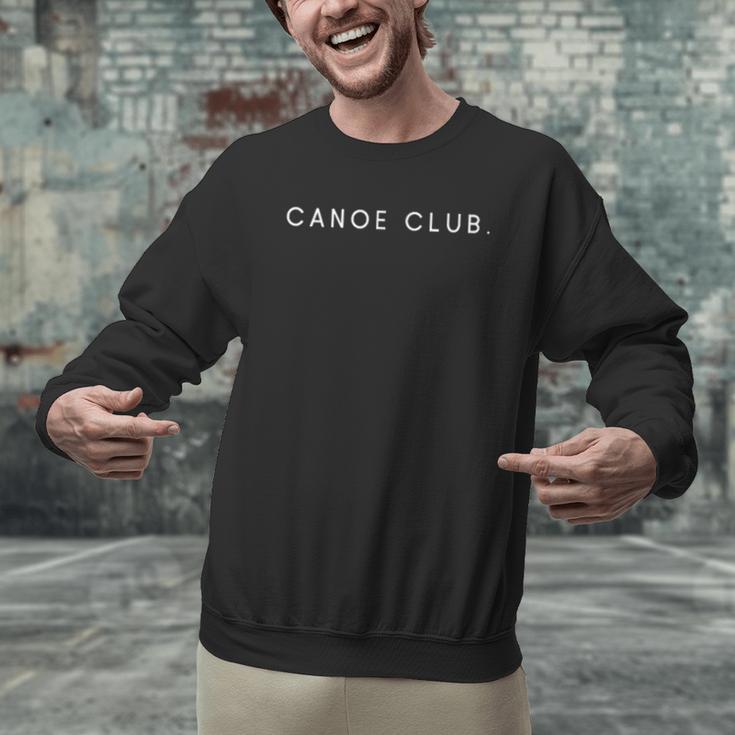 Canoe Club Minimalist Saying Men Graphic Sweatshirt