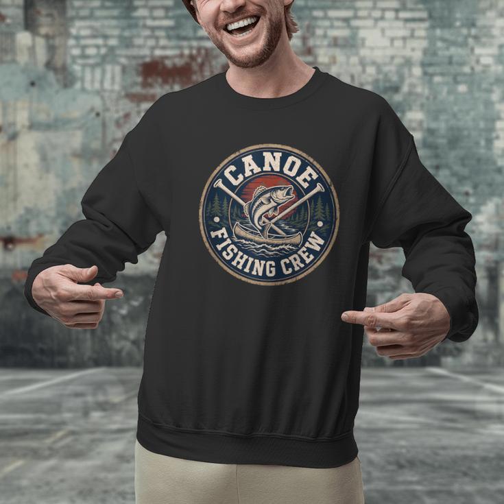 Canoe Fishing Crew Vintage Bass Paddles Men Graphic Sweatshirt Canoe Fishing Crew Vintage Bass Paddles Men Graphic Sweatshirt