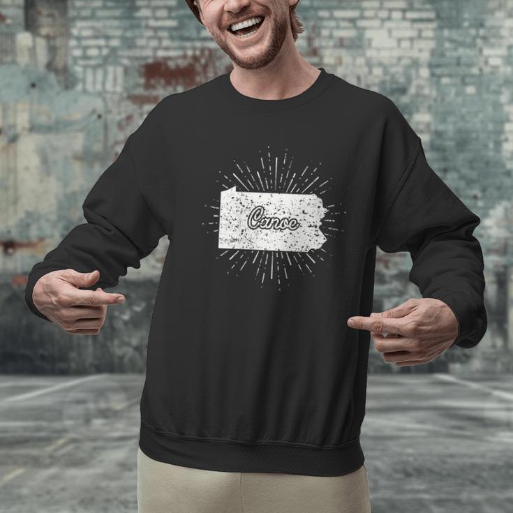 Canoe Pennsylvania Men Graphic Sweatshirt Canoe Pennsylvania Men Graphic Sweatshirt