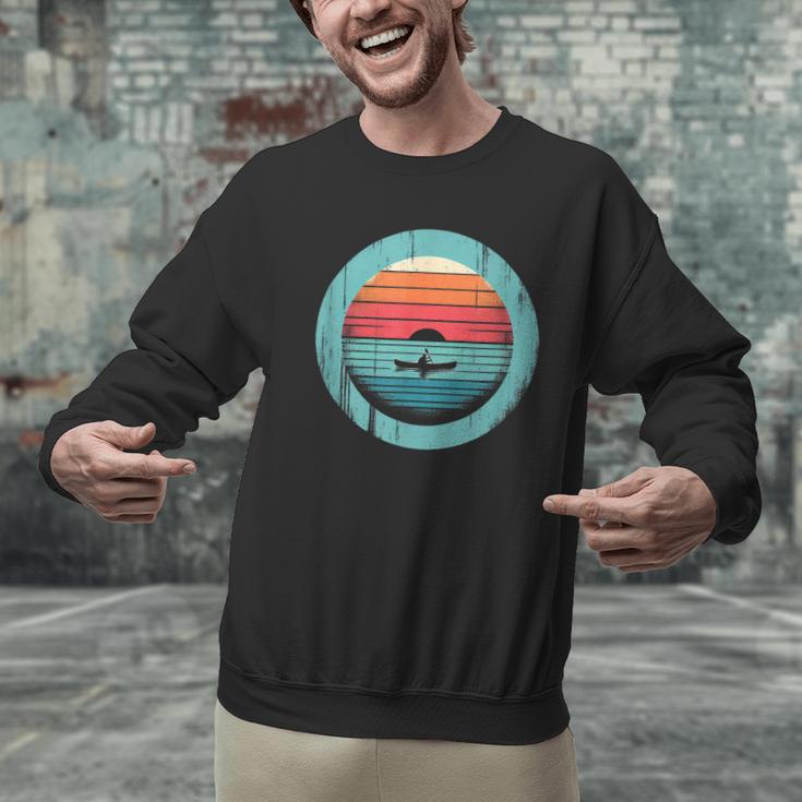 Canoe Sunset Men Graphic Sweatshirt