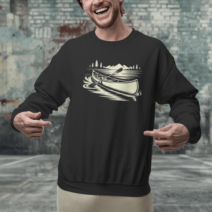 Canoe Tripper Loading Portage Pack First Light Men Graphic Sweatshirt