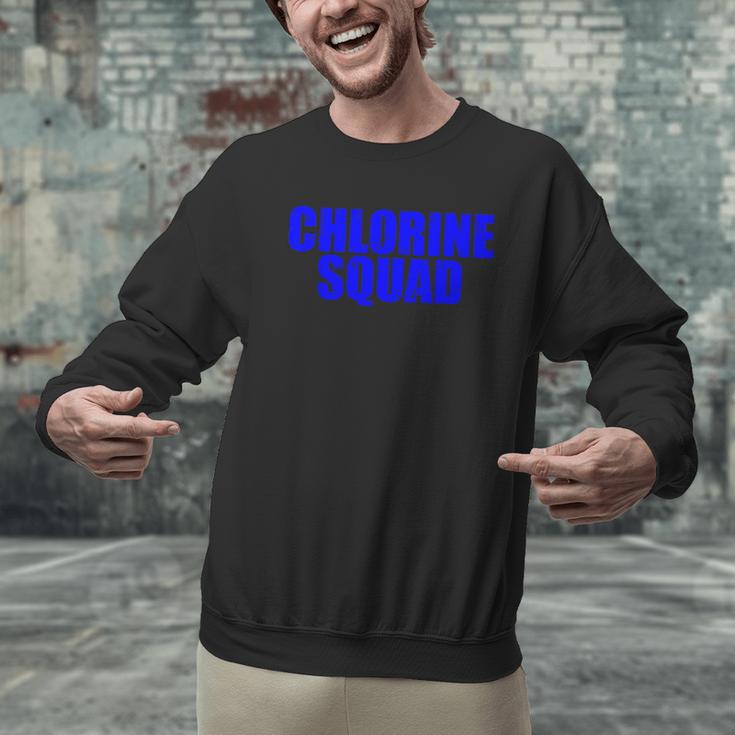 Chlorine Crew Swimming Men Graphic Sweatshirt Chlorine Crew Swimming Men Graphic Sweatshirt