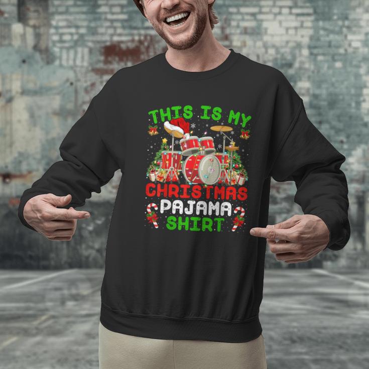 This Is My Christmas Pajama Shirt Drum Kit Christmas Men Graphic Sweatshirt This Is My Christmas Pajama Shirt Drum Kit Christmas Men Graphic Sweatshirt
