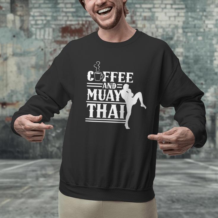 Coffee And Muay Thai Martial Arts Boxing Hobby Fighter Men Graphic Sweatshirt Coffee And Muay Thai Martial Arts Boxing Hobby Fighter Men Graphic Sweatshirt
