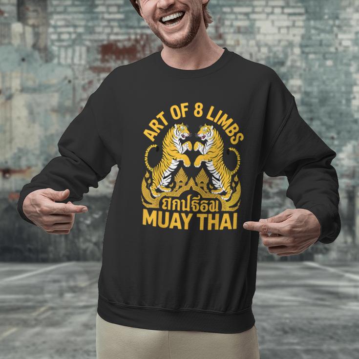 Cute Muay Thai Art For Men Women Kids Muay Thai Lovers Men Graphic Sweatshirt