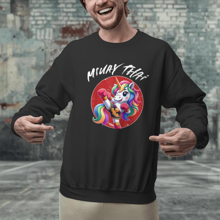 Cute Thai Boxing And Muay Thai Unicorn Men Graphic Sweatshirt Cute Thai Boxing And Muay Thai Unicorn Men Graphic Sweatshirt