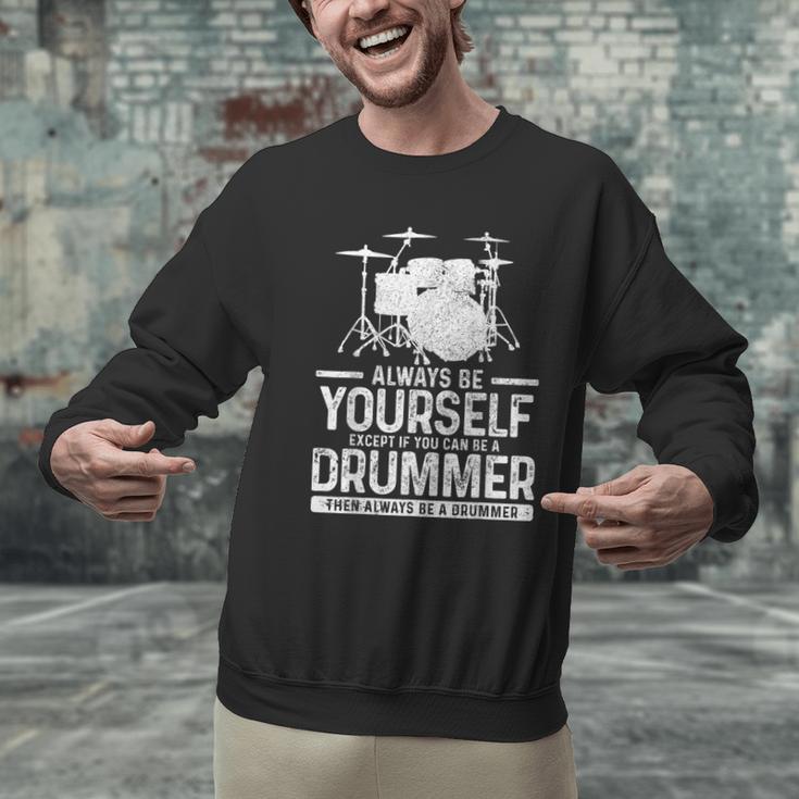 Drummer Drum Kit Saying Drummer Men Graphic Sweatshirt
