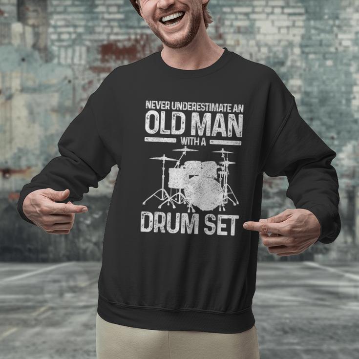 Drummer Drum Kit Vintage Drummer Men Graphic Sweatshirt Drummer Drum Kit Vintage Drummer Men Graphic Sweatshirt