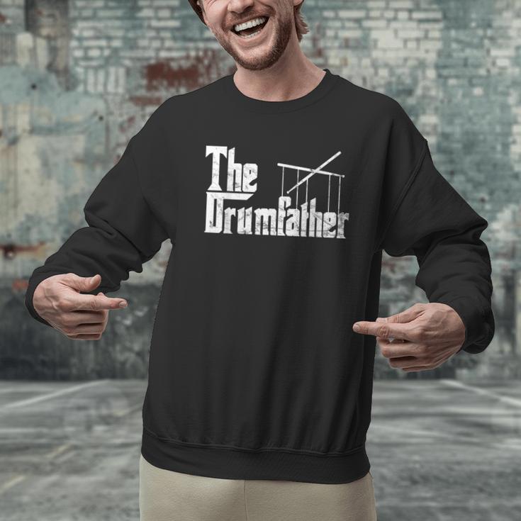 Drummer Humor The Drumfather Drum Kit Men Graphic Sweatshirt Drummer Humor The Drumfather Drum Kit Men Graphic Sweatshirt