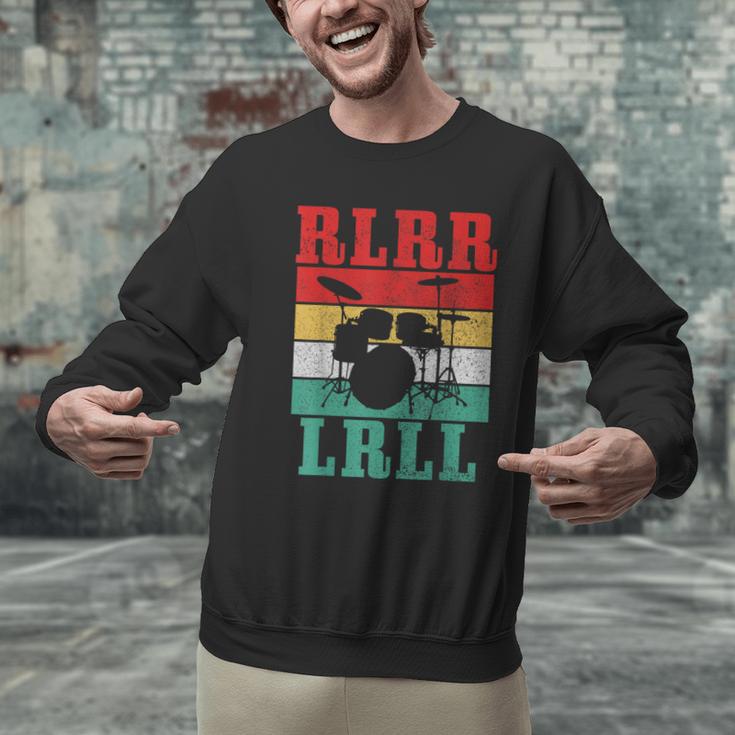 Drummer RLRR LRLL Vintage Drum Kit Men Graphic Sweatshirt
