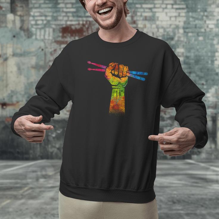 Faust Drumsticks Drummer Drummer Drum Kit Men Graphic Sweatshirt