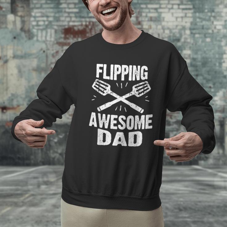 Flipping Awesome BBQ Dad Shirt Grilling Father's Day Men Graphic Sweatshirt Flipping Awesome BBQ Dad Shirt Grilling Father's Day Men Graphic Sweatshirt