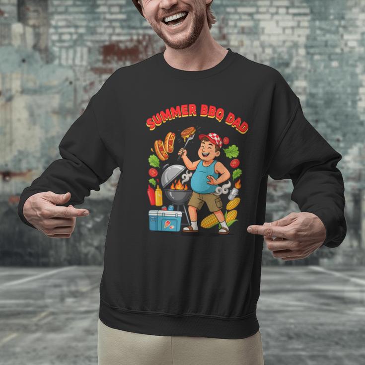 Fun Summer BBQ Dad For Grilling Enthusiasts Men Graphic Sweatshirt