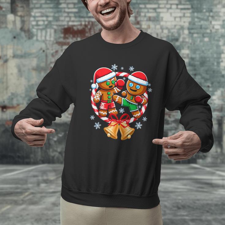 Gingerbread Cookies Christmas Fighting Muay Thai Men Graphic Sweatshirt