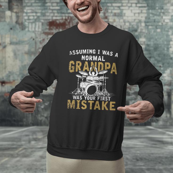 Grandpa Drummer Father's Day Drum Kit Men Graphic Sweatshirt Grandpa Drummer Father's Day Drum Kit Men Graphic Sweatshirt