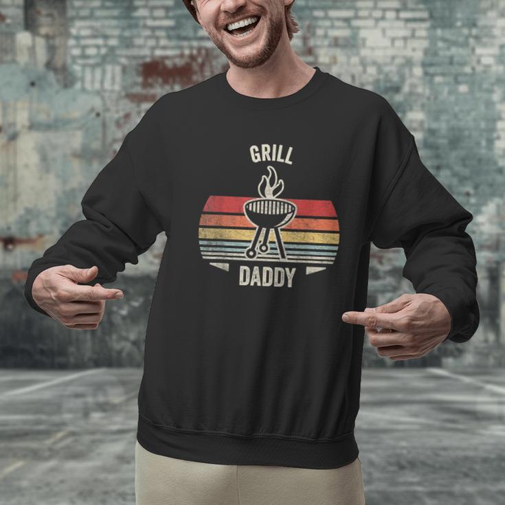 Grill Daddy BBQ Dad Retro Vintage Grilling Graphic Men Graphic Sweatshirt Grill Daddy BBQ Dad Retro Vintage Grilling Graphic Men Graphic Sweatshirt