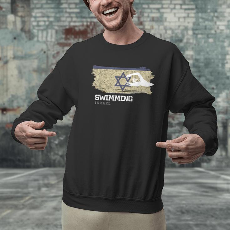 Israel Swimming Swimmer Water Sports Swimming Men Graphic Sweatshirt Israel Swimming Swimmer Water Sports Swimming Men Graphic Sweatshirt