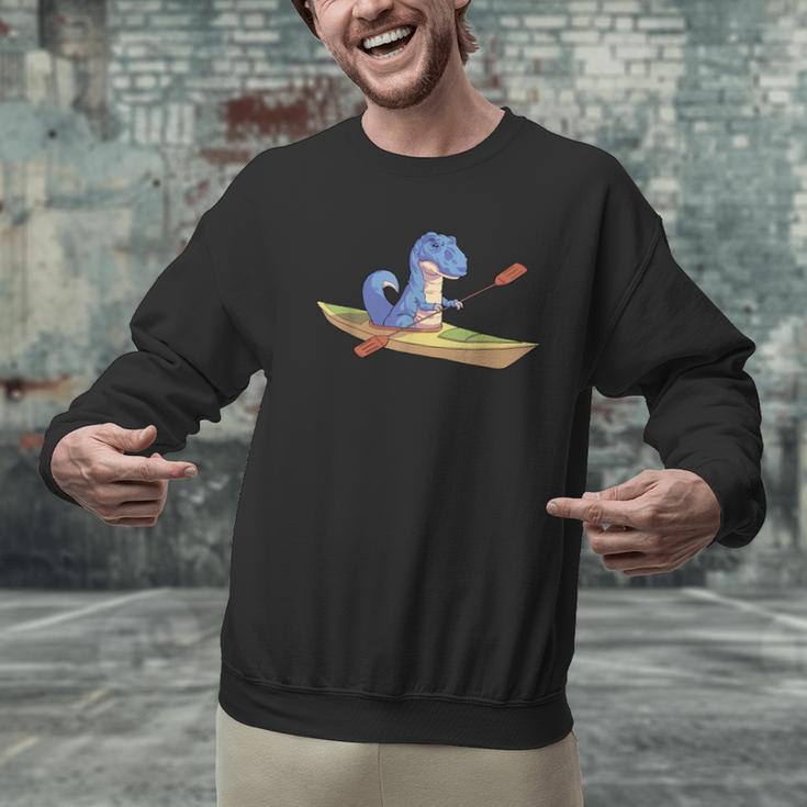 KayakRex Dinosaur Canoe Shirt Kayak For Children Men Graphic Sweatshirt