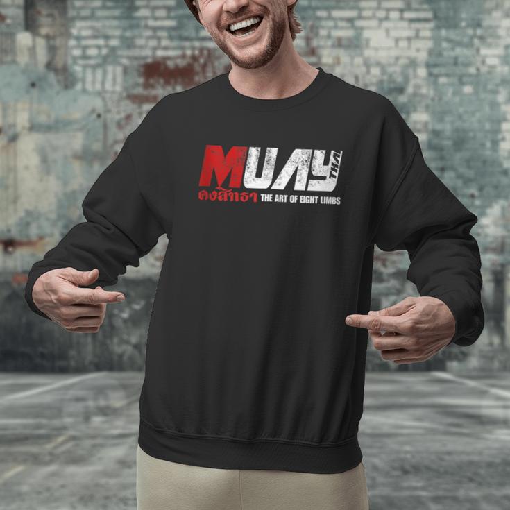 Martial Arts Muay Thai Men Graphic Sweatshirt Martial Arts Muay Thai Men Graphic Sweatshirt
