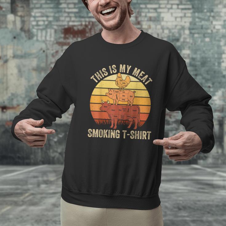 This Is My Meat Smoking Tee BBQ Dad Barbeque Smoker Men Graphic Sweatshirt This Is My Meat Smoking Tee BBQ Dad Barbeque Smoker Men Graphic Sweatshirt