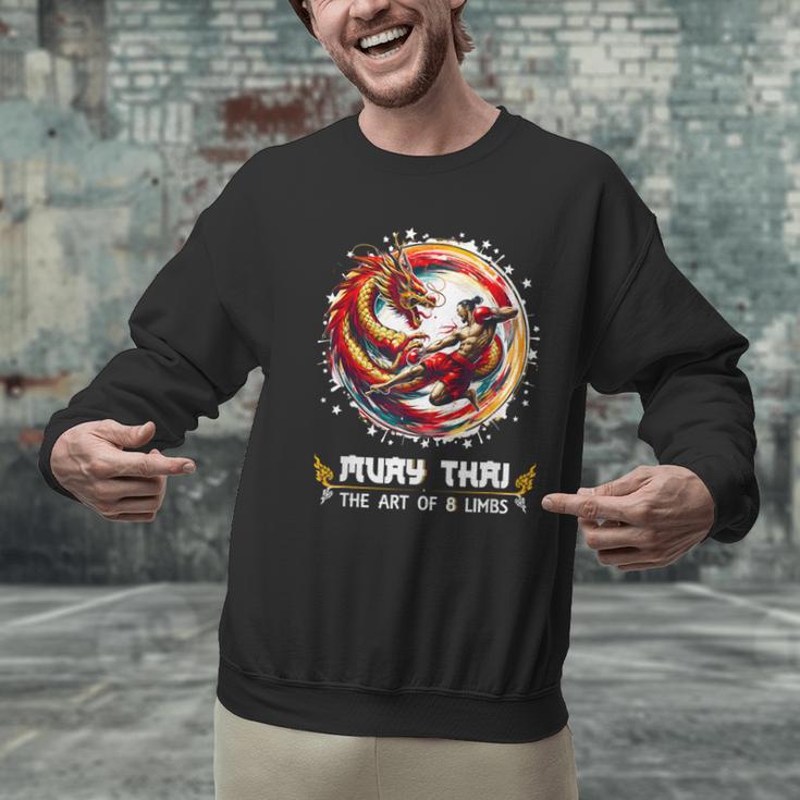 MMA Thai Boxing Art Of Eight Limbs Combat Muay Thai Men Graphic Sweatshirt MMA Thai Boxing Art Of Eight Limbs Combat Muay Thai Men Graphic Sweatshirt