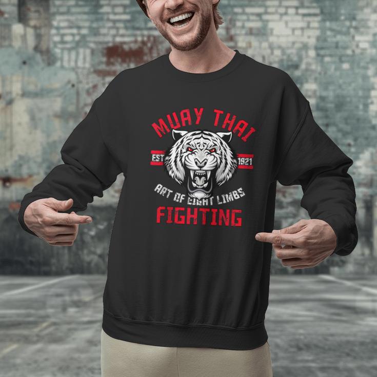 Muay Thai Art Of Eight Limbs Thai Boxing Mixed Martial Art Men Graphic Sweatshirt