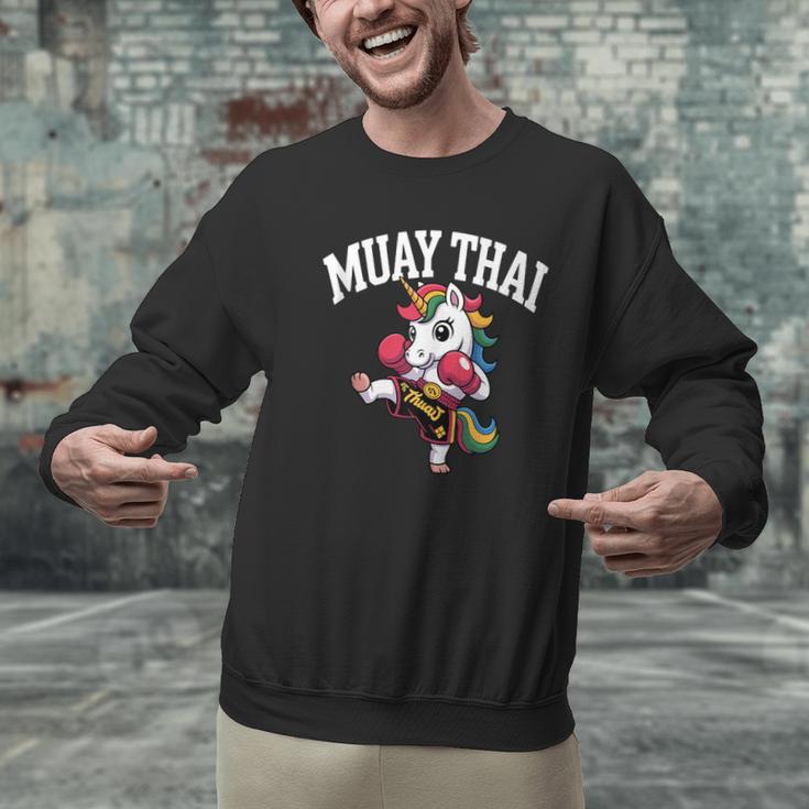 Muay Thai Art For Girls Kids Women Mixed Martial Arts Men Graphic Sweatshirt