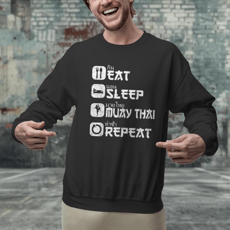 Muay Thai Boxing Thai Boxer Thai Kickboxing Men Graphic Sweatshirt Muay Thai Boxing Thai Boxer Thai Kickboxing Men Graphic Sweatshirt