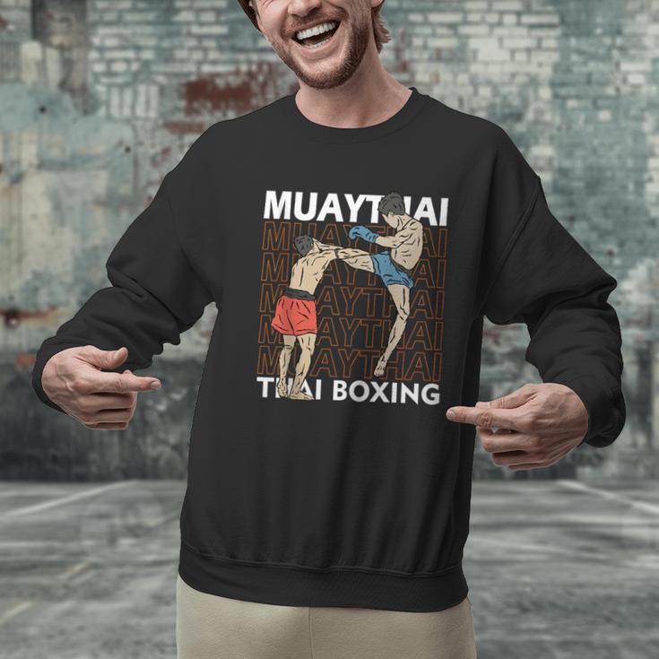 Muay Thai Boxing Men Graphic Sweatshirt Muay Thai Boxing Men Graphic Sweatshirt