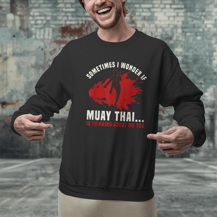 Muay Thai Boxing Teacher Kickboxing Martial Arts Instructor Men Graphic Sweatshirt Muay Thai Boxing Teacher Kickboxing Martial Arts Instructor Men Graphic Sweatshirt