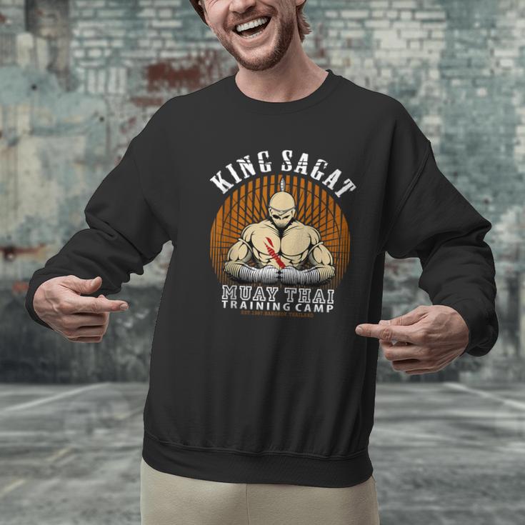 Muay Thai Boxing Training Gym Sagat Training Camp Men Graphic Sweatshirt