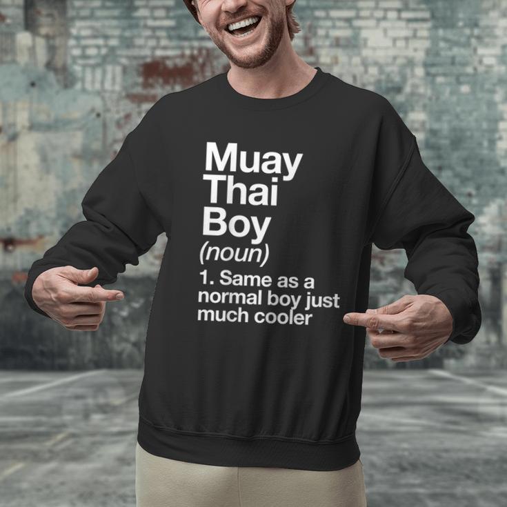 Muay Thai Boy Definition Martial Arts Sports Men Graphic Sweatshirt Muay Thai Boy Definition Martial Arts Sports Men Graphic Sweatshirt