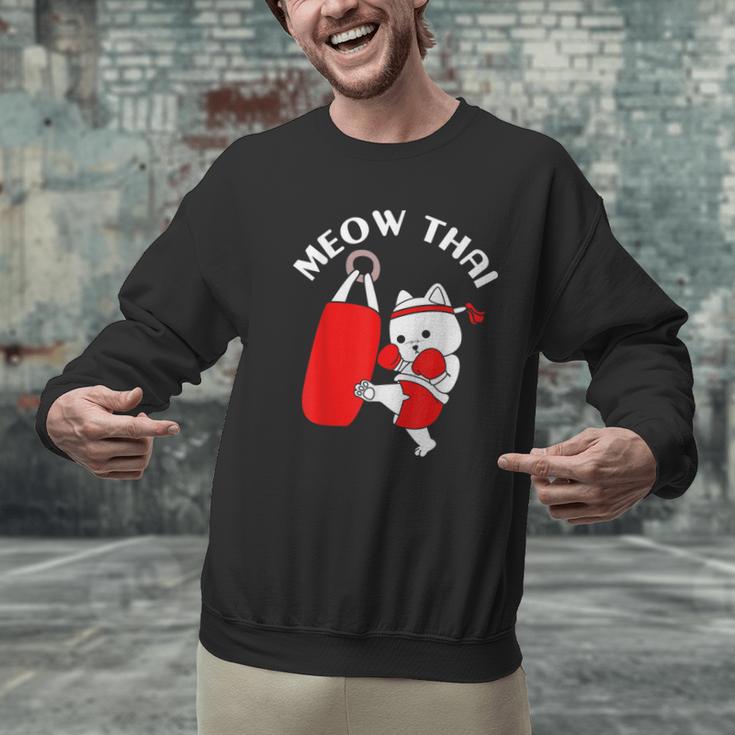 Muay Thai Cat Meow Thai Men Graphic Sweatshirt Muay Thai Cat Meow Thai Men Graphic Sweatshirt