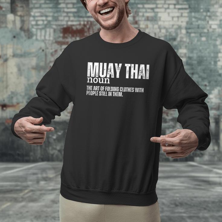 Muay Thai Definition Muay Thai Men Graphic Sweatshirt Muay Thai Definition Muay Thai Men Graphic Sweatshirt