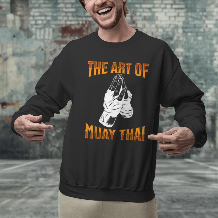Muay Thai Fighter The Art Of Muay Thai Men Graphic Sweatshirt Muay Thai Fighter The Art Of Muay Thai Men Graphic Sweatshirt
