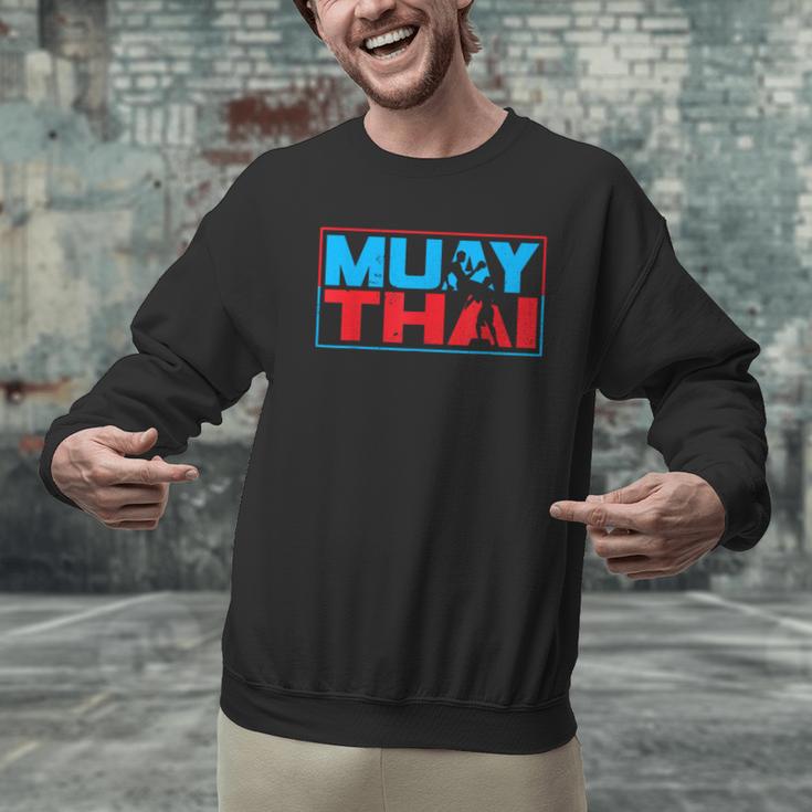 Muay Thai Fighter Boxing Martial Arts Hobby Men Graphic Sweatshirt Muay Thai Fighter Boxing Martial Arts Hobby Men Graphic Sweatshirt