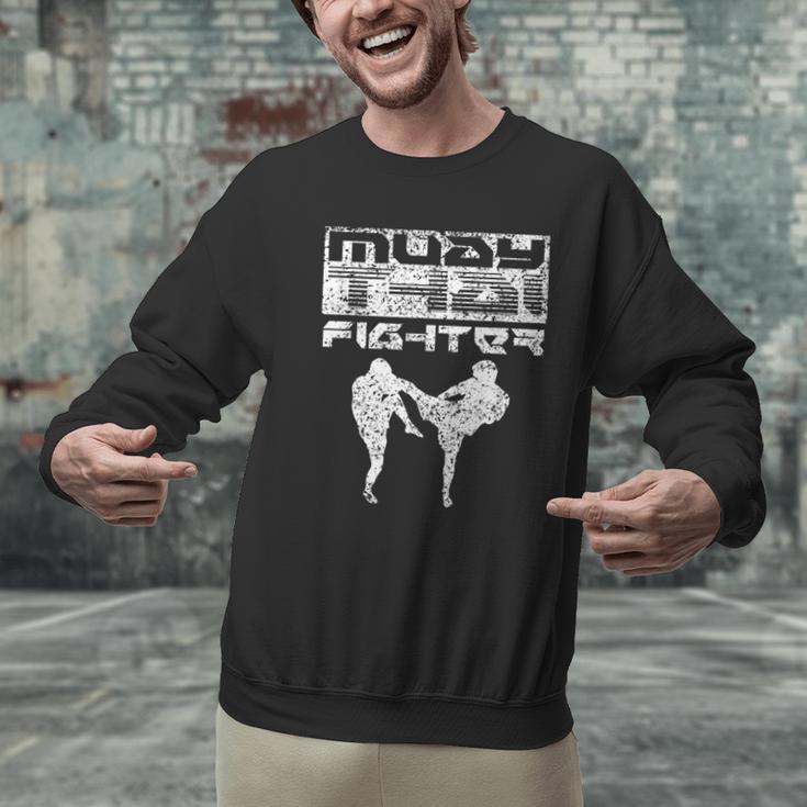 Muay Thai Fighter Boxing Martial Arts Men Graphic Sweatshirt
