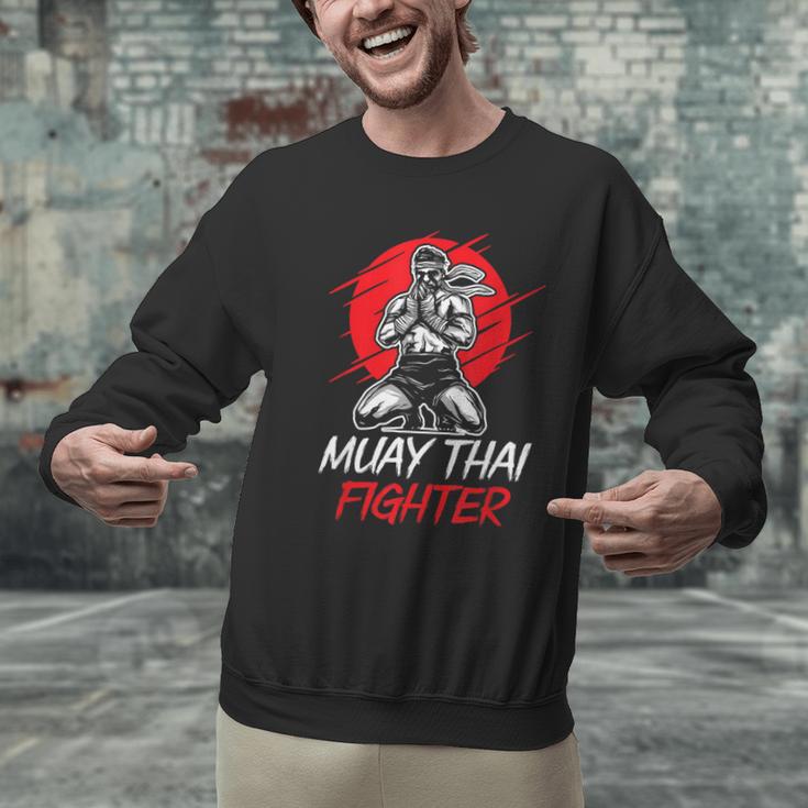 Muay Thai Fighter Martial Arts Boxing Hobby Men Graphic Sweatshirt