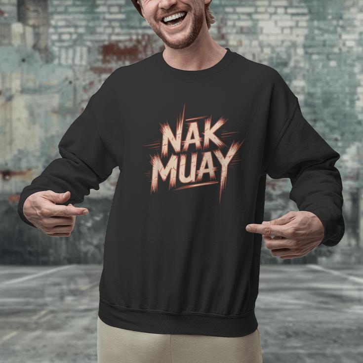 Muay Thai Fighter Nak Identity Training Practitioner Proud Men Graphic Sweatshirt Muay Thai Fighter Nak Identity Training Practitioner Proud Men Graphic Sweatshirt