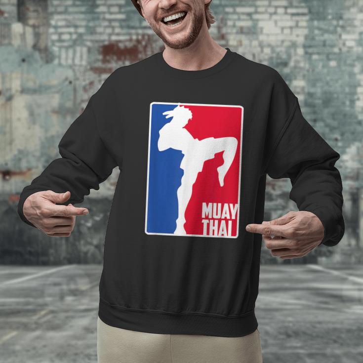 Muay Thai Fighter Retro Kickboxing Training MMA Men Graphic Sweatshirt Muay Thai Fighter Retro Kickboxing Training MMA Men Graphic Sweatshirt