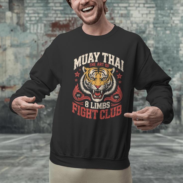 Muay Thai Fighter Tiger 8 Limbs Thai Boxing Men Graphic Sweatshirt Muay Thai Fighter Tiger 8 Limbs Thai Boxing Men Graphic Sweatshirt