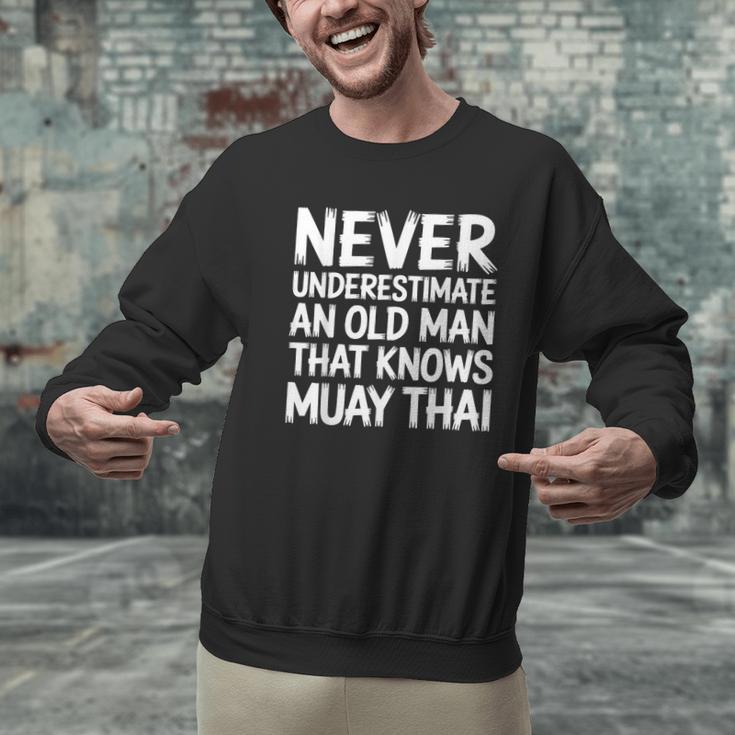 Muay Thai For Grandpa Men Mixed Martial Arts Men Graphic Sweatshirt Muay Thai For Grandpa Men Mixed Martial Arts Men Graphic Sweatshirt