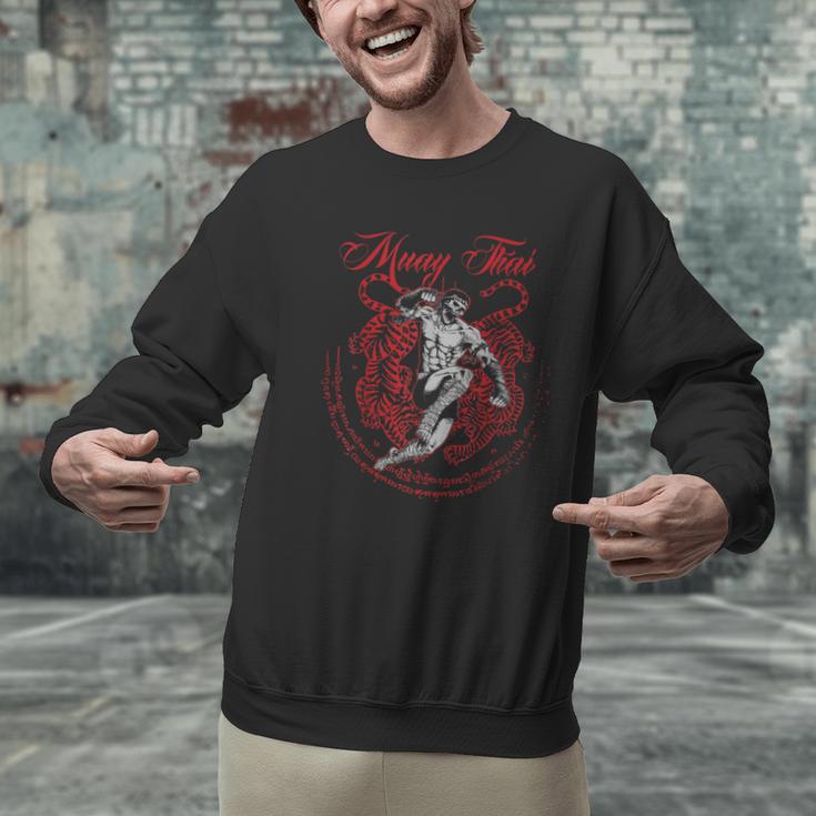 Muay Thai Kickboxing Martial Art Fighter Thai Boxing Men Graphic Sweatshirt