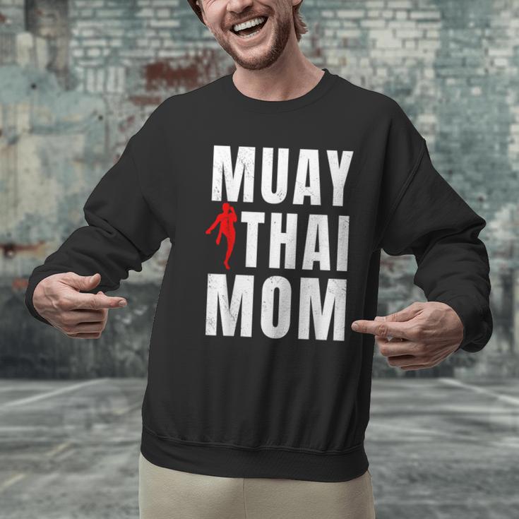 Muay Thai Mom Martial Artis Combat Sports Mother's Day Men Graphic Sweatshirt Muay Thai Mom Martial Artis Combat Sports Mother's Day Men Graphic Sweatshirt