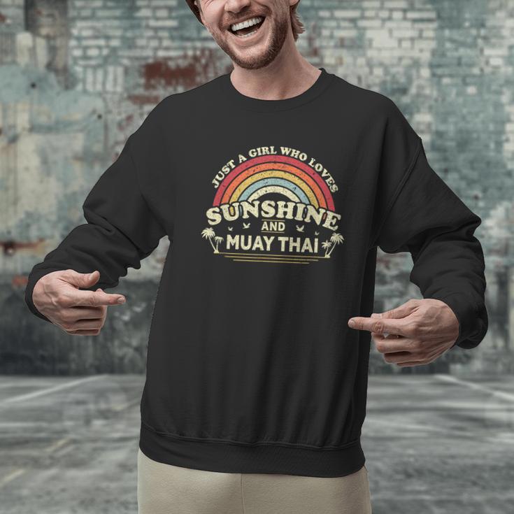 Muay Thai Shirt A Girl Who Loves Sunshine And Muay Thai Men Graphic Sweatshirt Muay Thai Shirt A Girl Who Loves Sunshine And Muay Thai Men Graphic Sweatshirt
