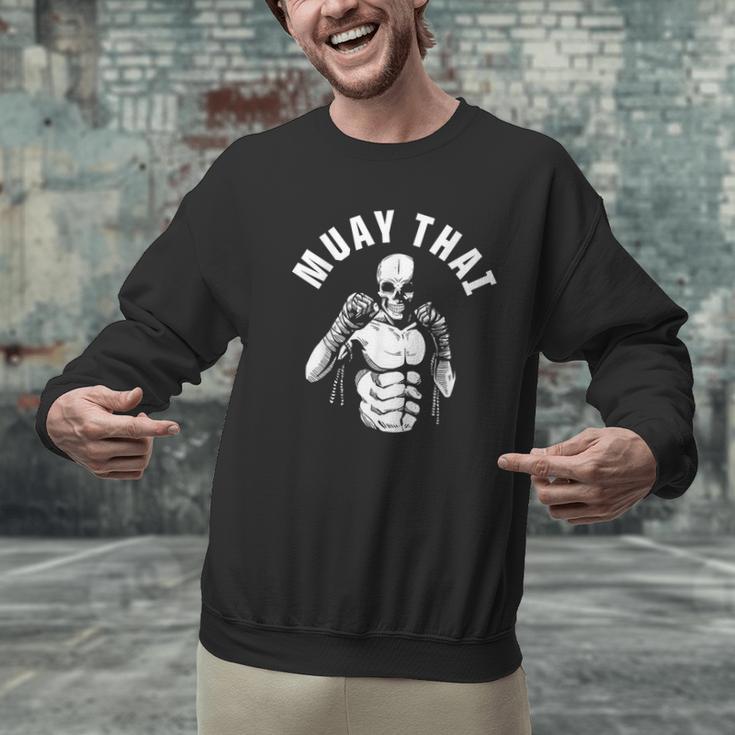 Muay Thai Skeleton Fighter MMA Club Coach Martial Arts Fight Men Graphic Sweatshirt Muay Thai Skeleton Fighter MMA Club Coach Martial Arts Fight Men Graphic Sweatshirt