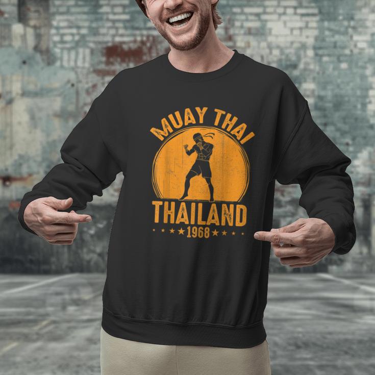 Muay Thai Thailand 1968 Slogan Sport Men Graphic Sweatshirt