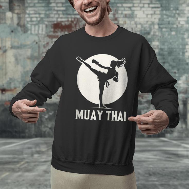 Muay Thai Woman Image Men Graphic Sweatshirt Muay Thai Woman Image Men Graphic Sweatshirt