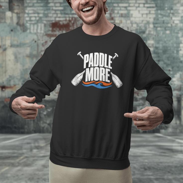 Paddle More Kayak Canoe Paddling Graphic Men Graphic Sweatshirt