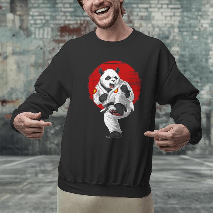 Panda Bear Karate Kickboxing Muay Thai Martial Arts Men Graphic Sweatshirt Panda Bear Karate Kickboxing Muay Thai Martial Arts Men Graphic Sweatshirt